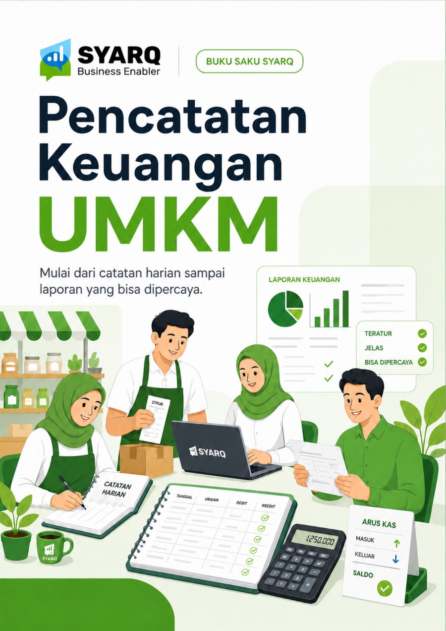 Cover Buku Saku SyarQ Pencatatan Keuangan UMKM